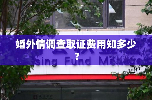 新建婚外情调查取证费用知多少？