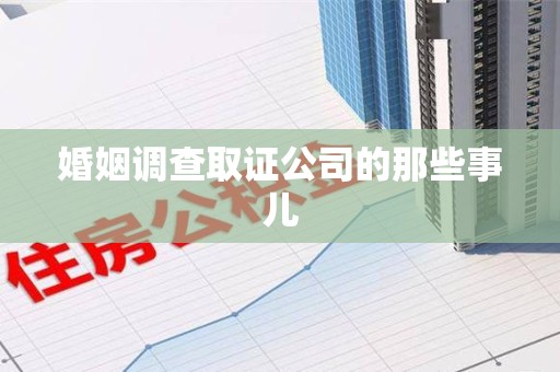 新建婚姻调查取证公司的那些事儿