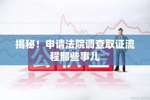 新建揭秘！申请法院调查取证流程那些事儿