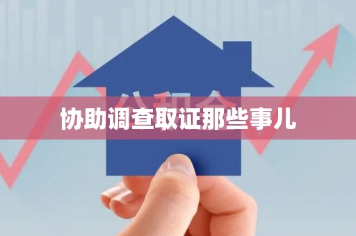 新建协助调查取证那些事儿