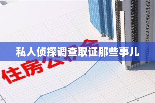 新建私人侦探调查取证那些事儿