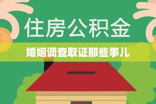 新建婚姻调查取证那些事儿