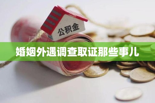 新建婚姻外遇调查取证那些事儿