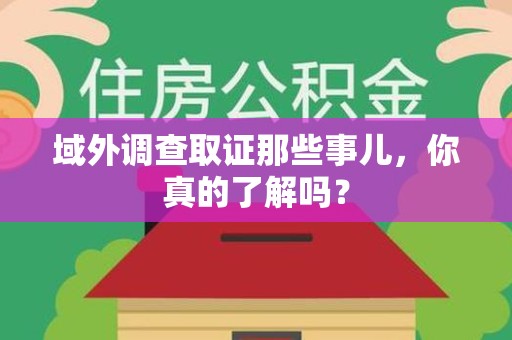 新建域外调查取证那些事儿，你真的了解吗？