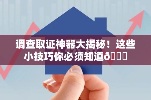 新建调查取证神器大揭秘！这些小技巧你必须知道😎