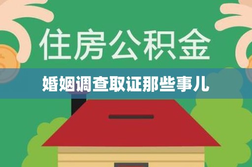 新建婚姻调查取证那些事儿