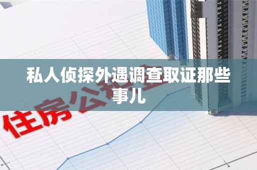 新建私人侦探外遇调查取证那些事儿